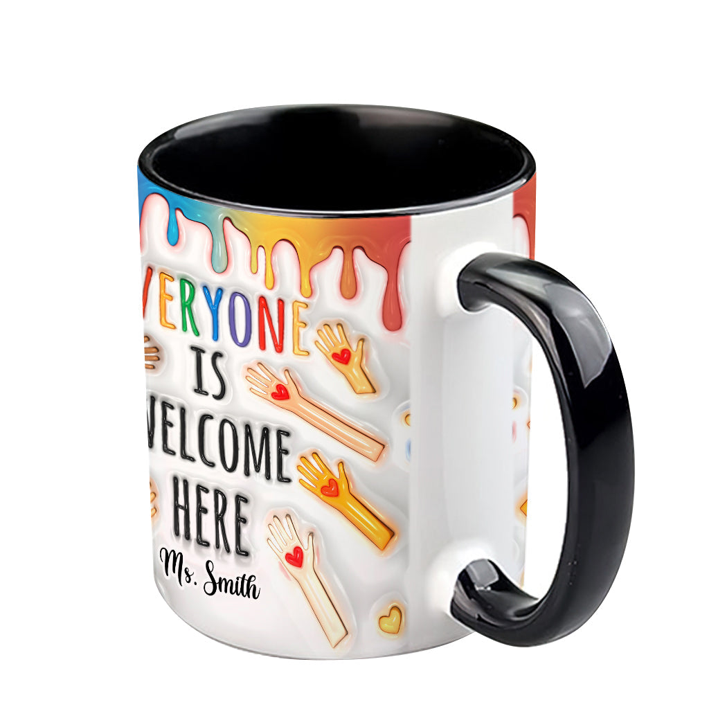 Bienvenue à tous ! - Mug personnalisé pour enseignants