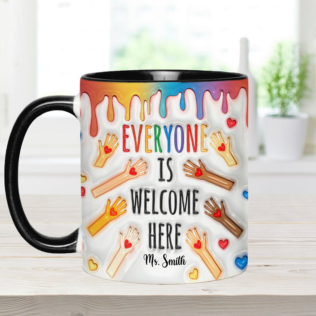 Bienvenue à tous ! - Mug personnalisé pour enseignants
