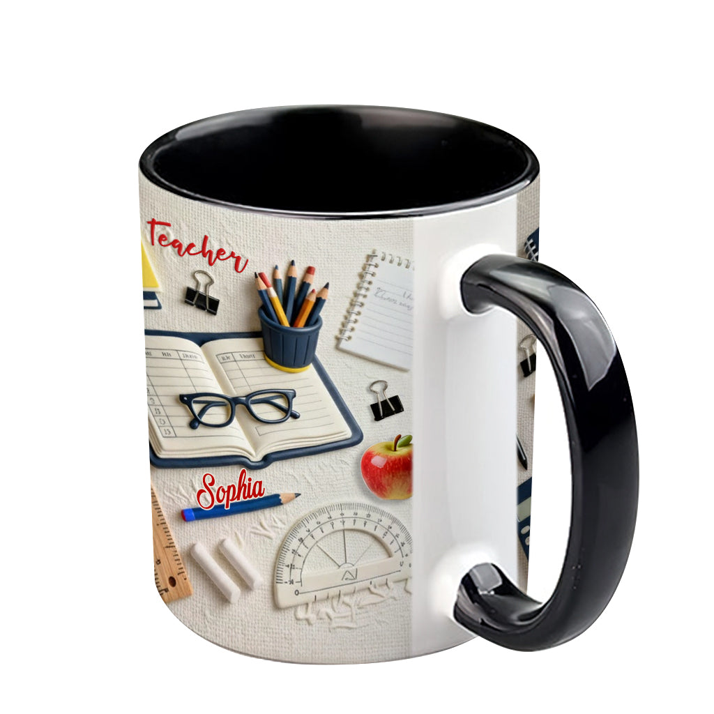 Lehrerleben – Personalisierte Tasse mit Lehrermotiv