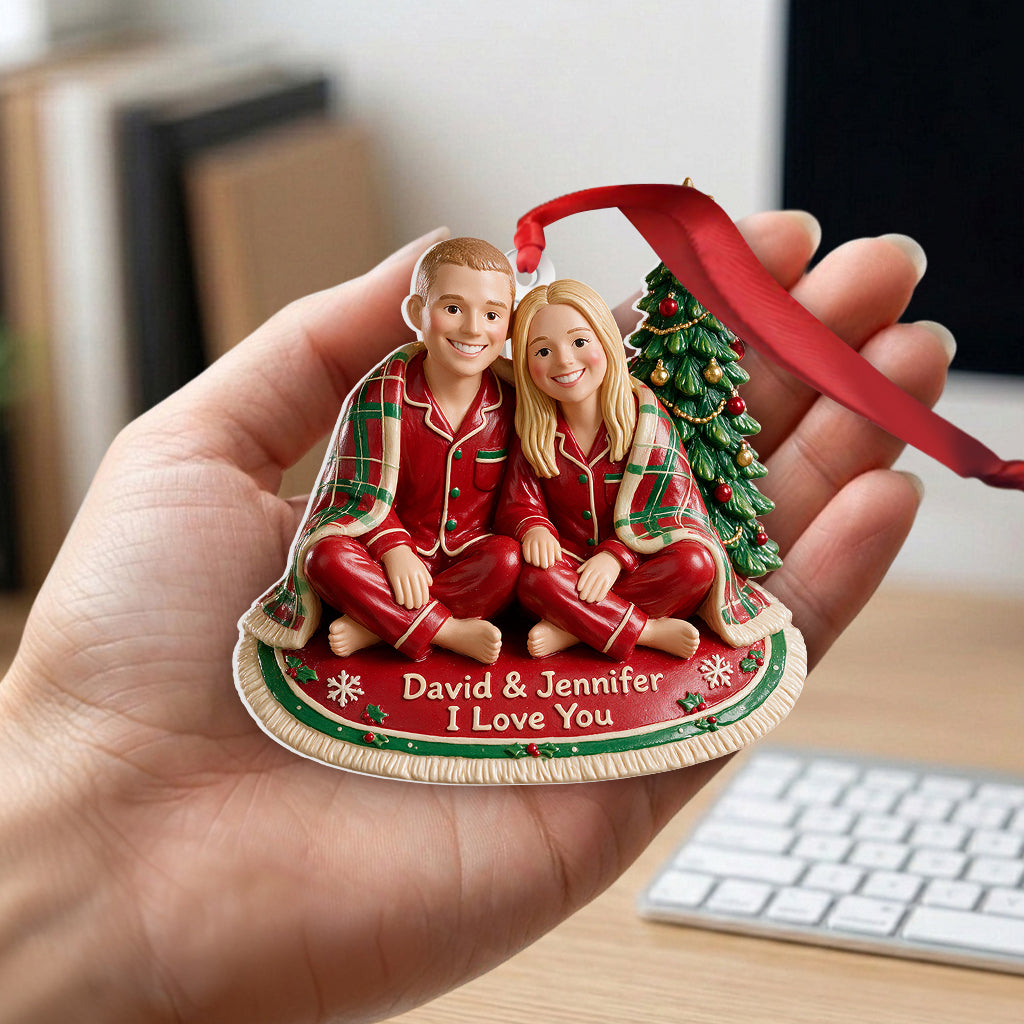 Our Cozy Christmas - Personalized Couple Premium 3D Ornament