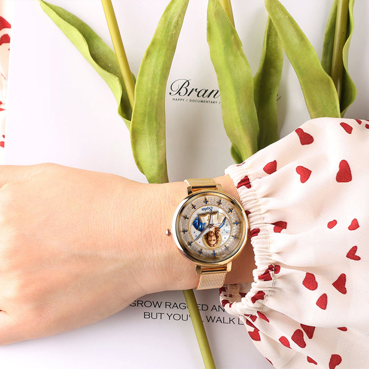 Faith Over Fear - Personalized Christian Women Hand Watch