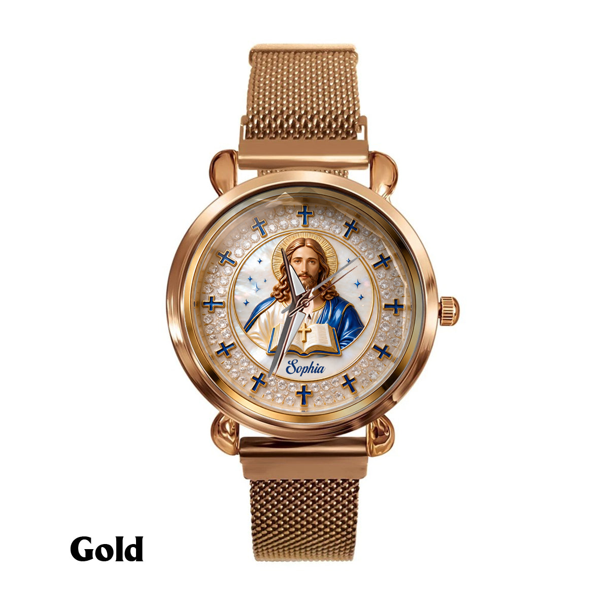 Faith Over Fear - Personalized Christian Women Hand Watch
