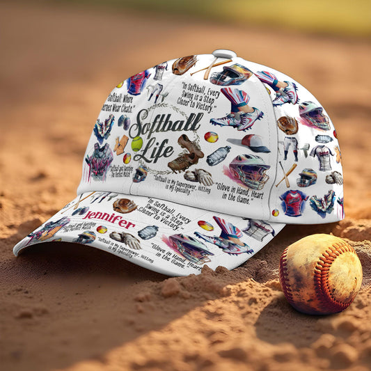 Softball Life - Casquette Softball Classic personnalisée