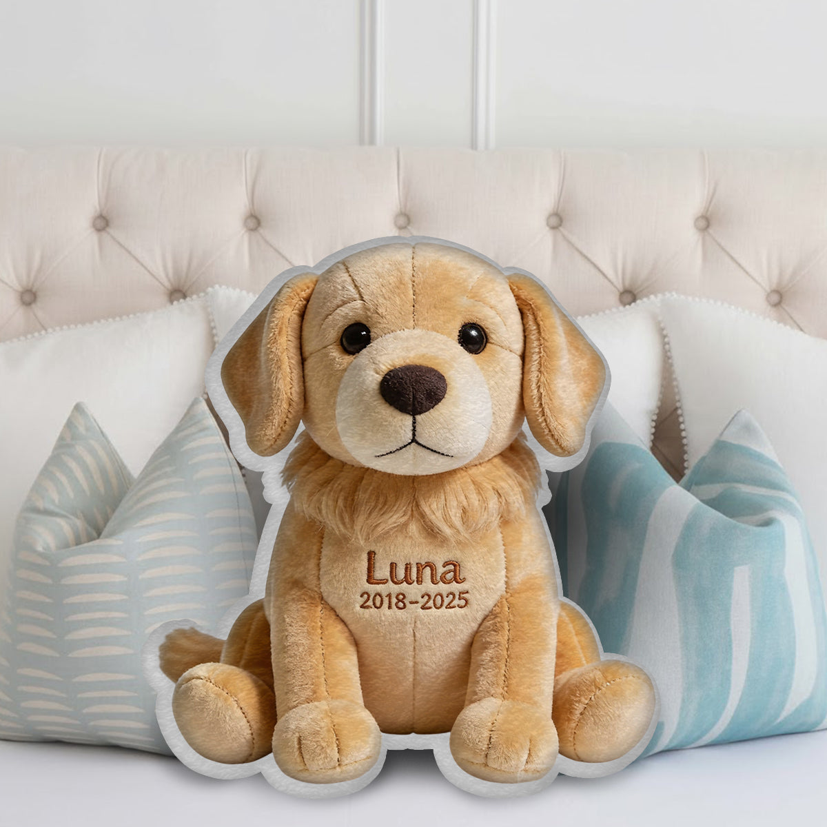 Custom From Any Photo - Personalized Dog Faux Fur Shaped Pillow