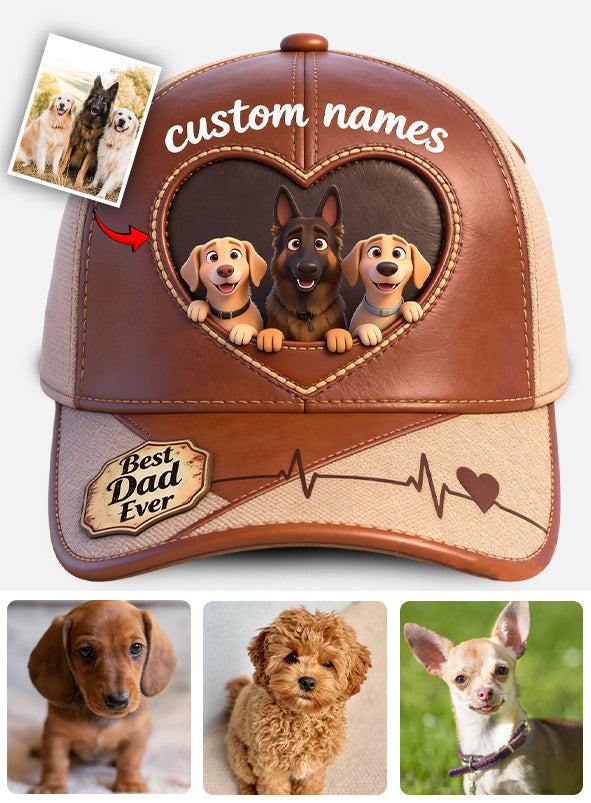 Individuell gestaltbar mit Foto – Personalisierte klassische Hunde-Kappe