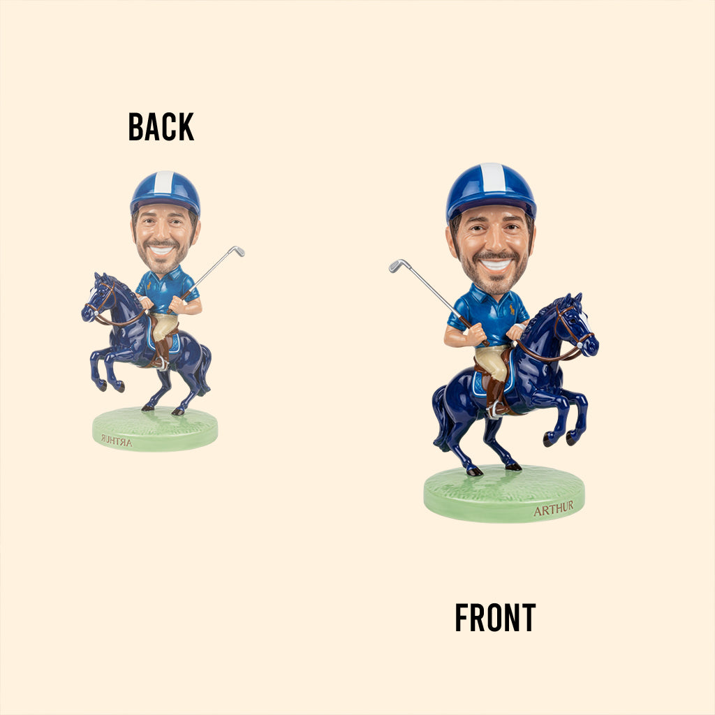 Reiten, Golf spielen – personalisierte, individuell geformte Acrylplakette für Golfbegeisterte