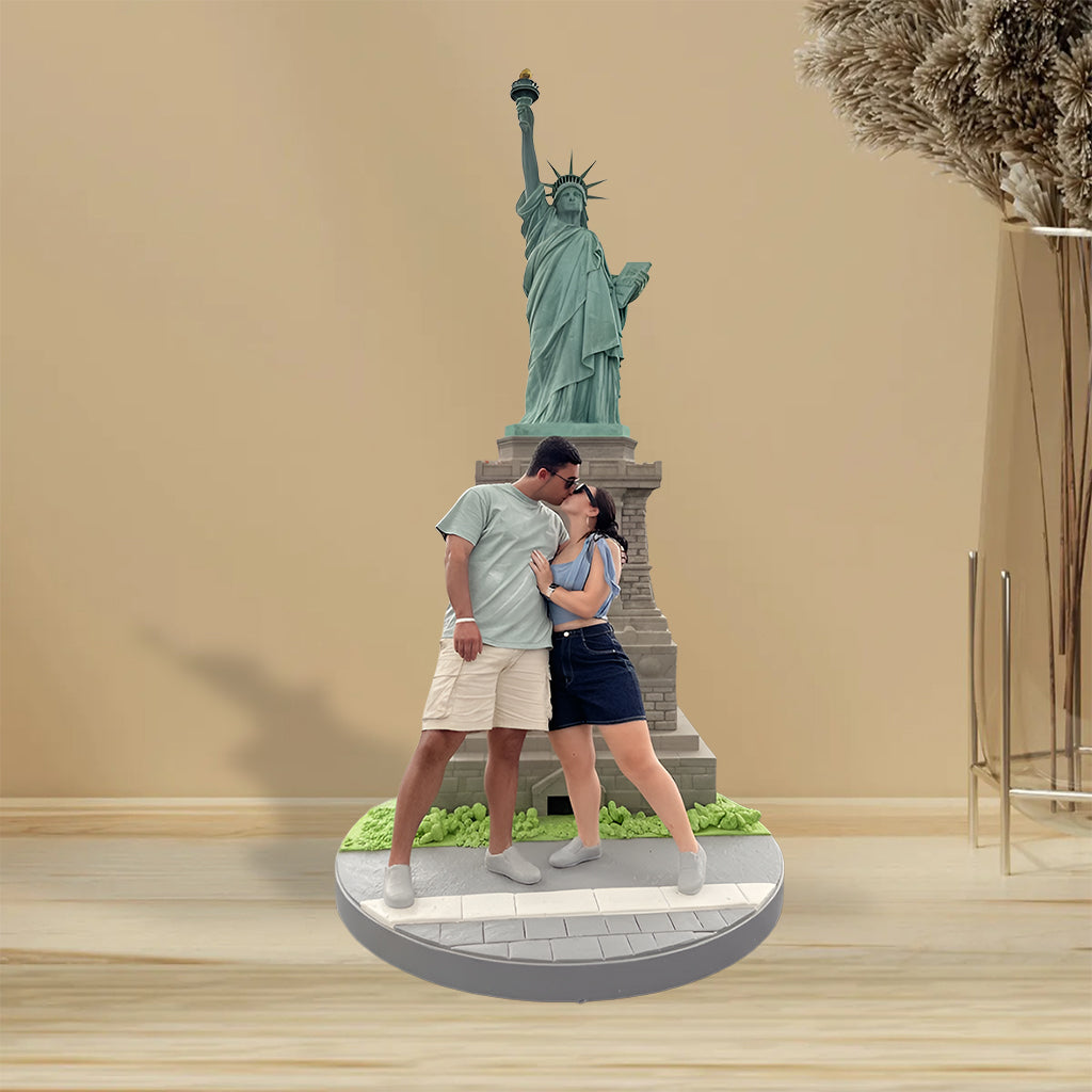 Any Photo Perfect Gift For Couple - Personalized Couple Custom Shaped Acrylic Plaque