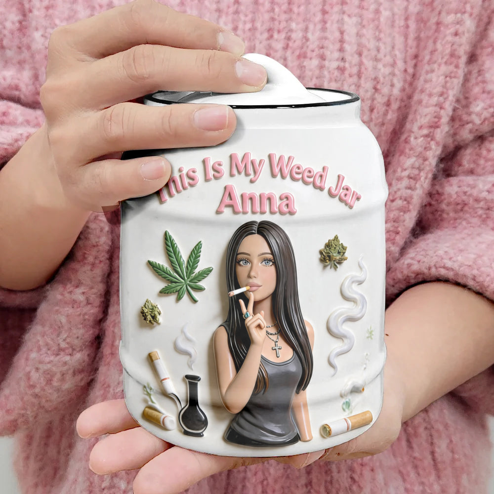 Cannabis Stash Jar - Personalisierter Cannabisbehälter