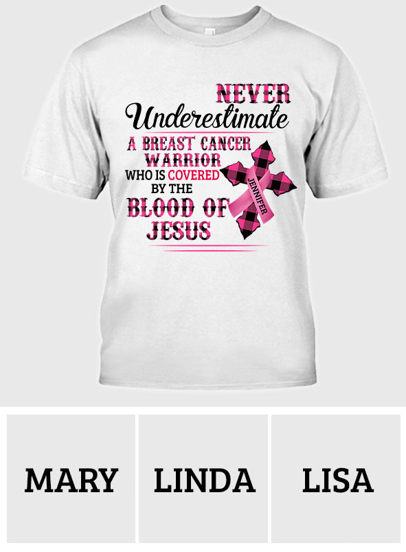 Ruban rose de la foi chrétienne - T-shirt et sweat à capuche personnalisés pour la sensibilisation au cancer du sein