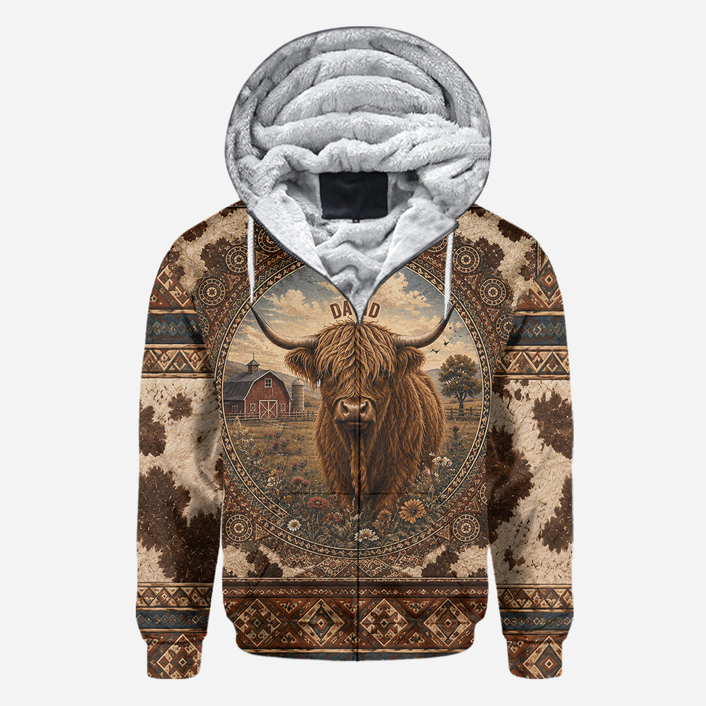 Highland Cow Farm - Personalisierte Highland Cow All Over Shirt