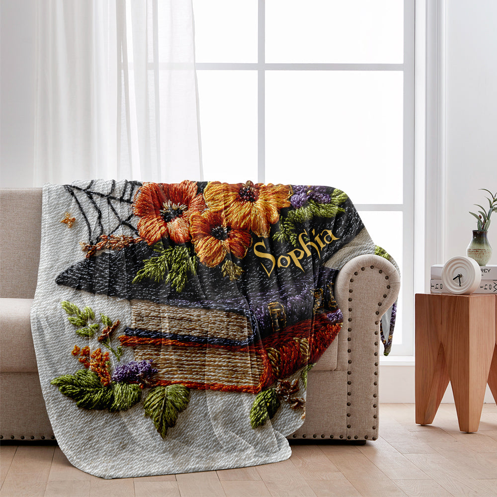 Beautiful Witch Hat - Personalized Witch Blanket