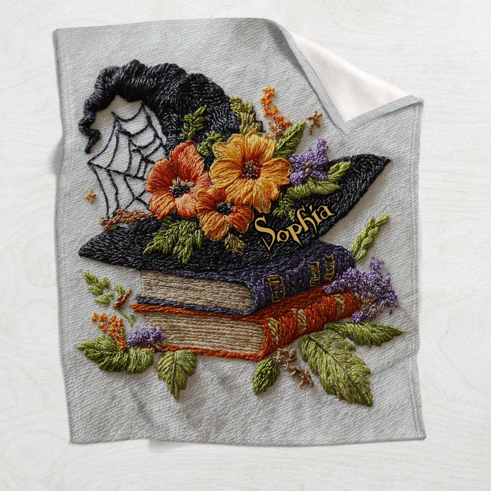 Beautiful Witch Hat - Personalized Witch Blanket