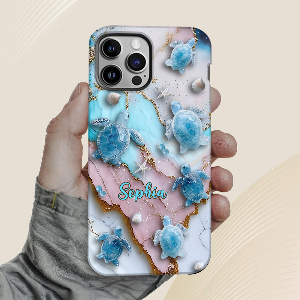 Love Turtles - Personalized Turtle Full Print Phone Case