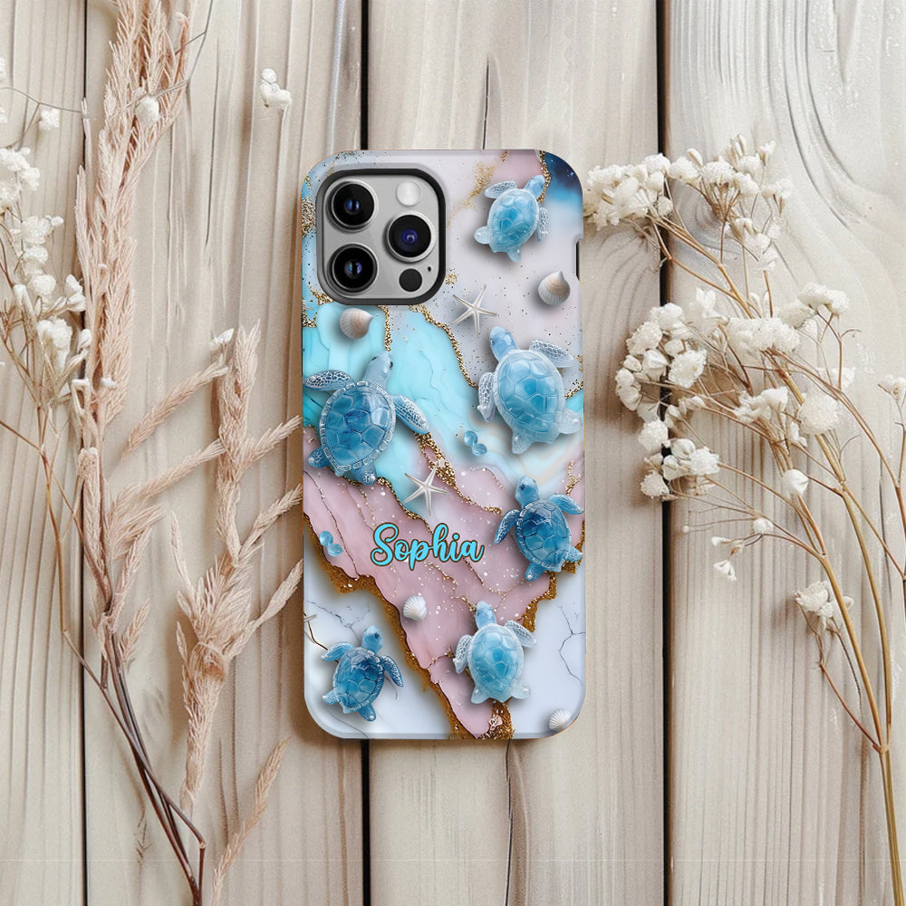 Love Turtles - Personalized Turtle Full Print Phone Case