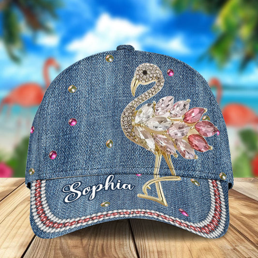 Adorable flamant rose - Casquette classique personnalisée flamant rose