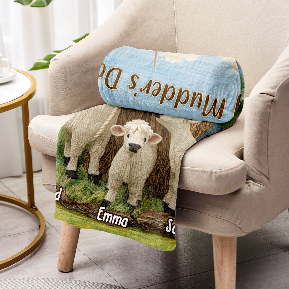 Happy Mudder's Day - Personalized Mother Blanket