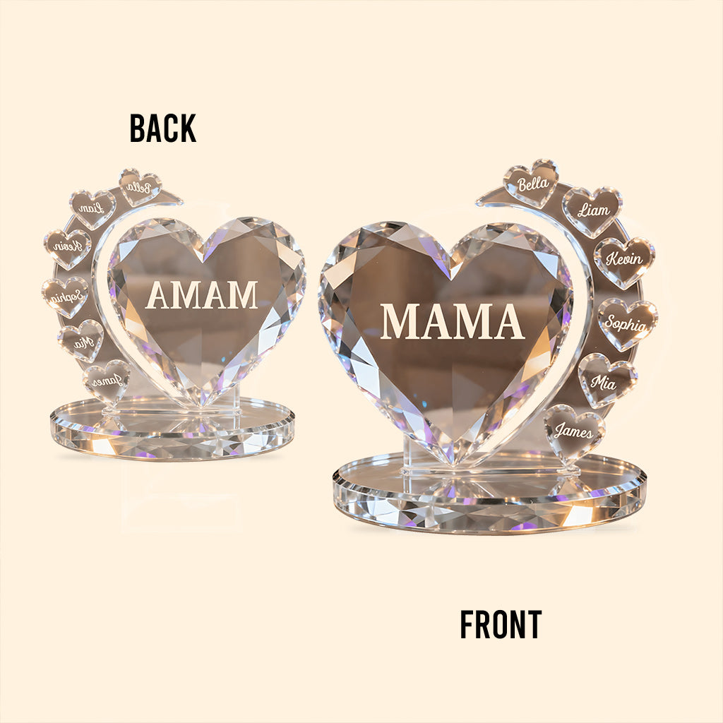 Best Mom Ever - Personalized Mother Custom Shaped Acrylic Plaque