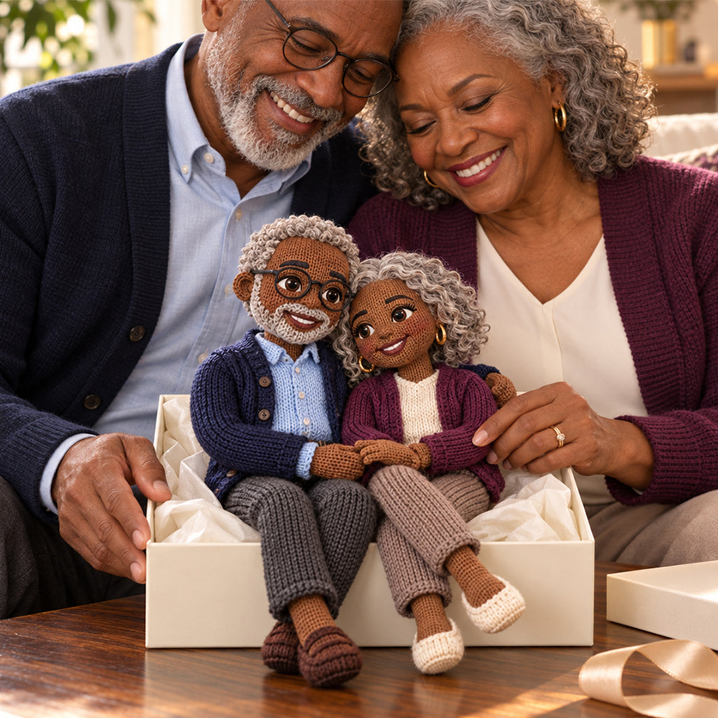 Custom From Any Photo - Personalized Couple Posable Plush Doll