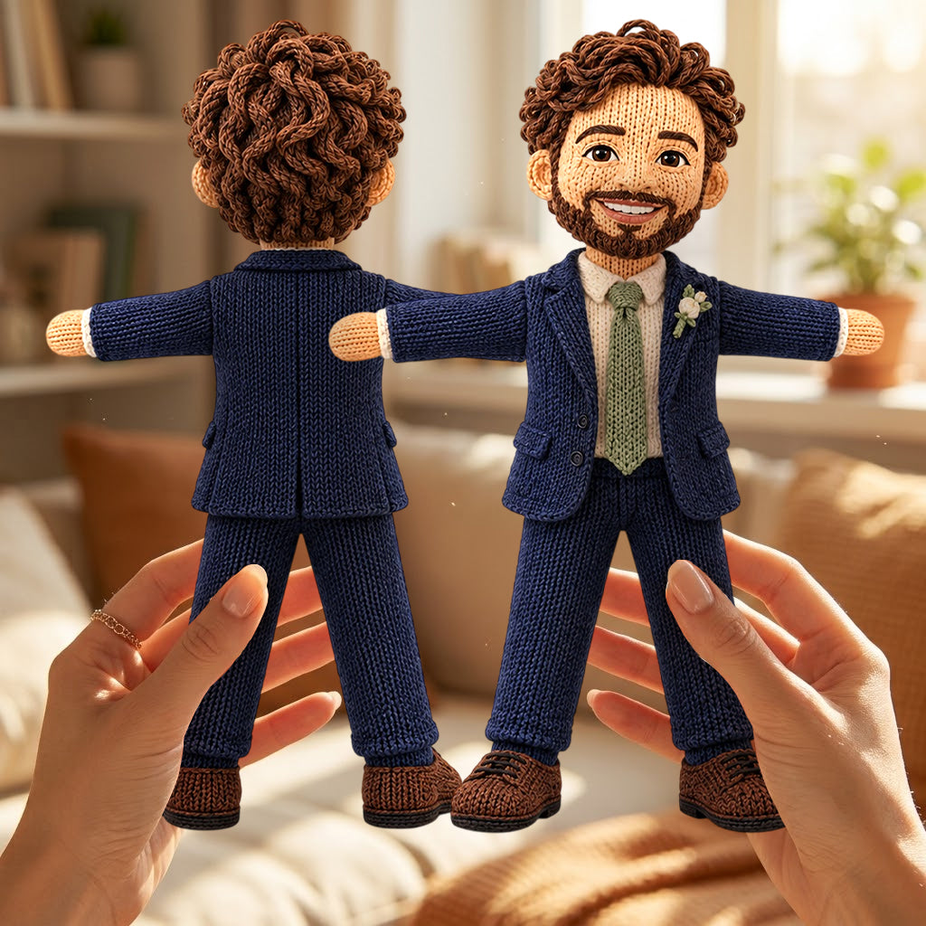 Custom From Any Photo - Personalized Couple Posable Plush Doll