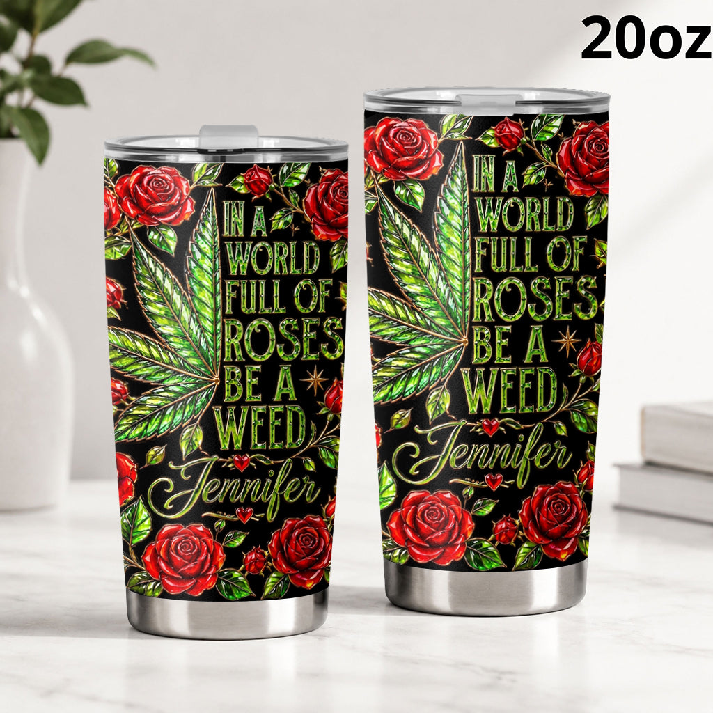Dans un monde plein de roses - Tumbler personnalisé