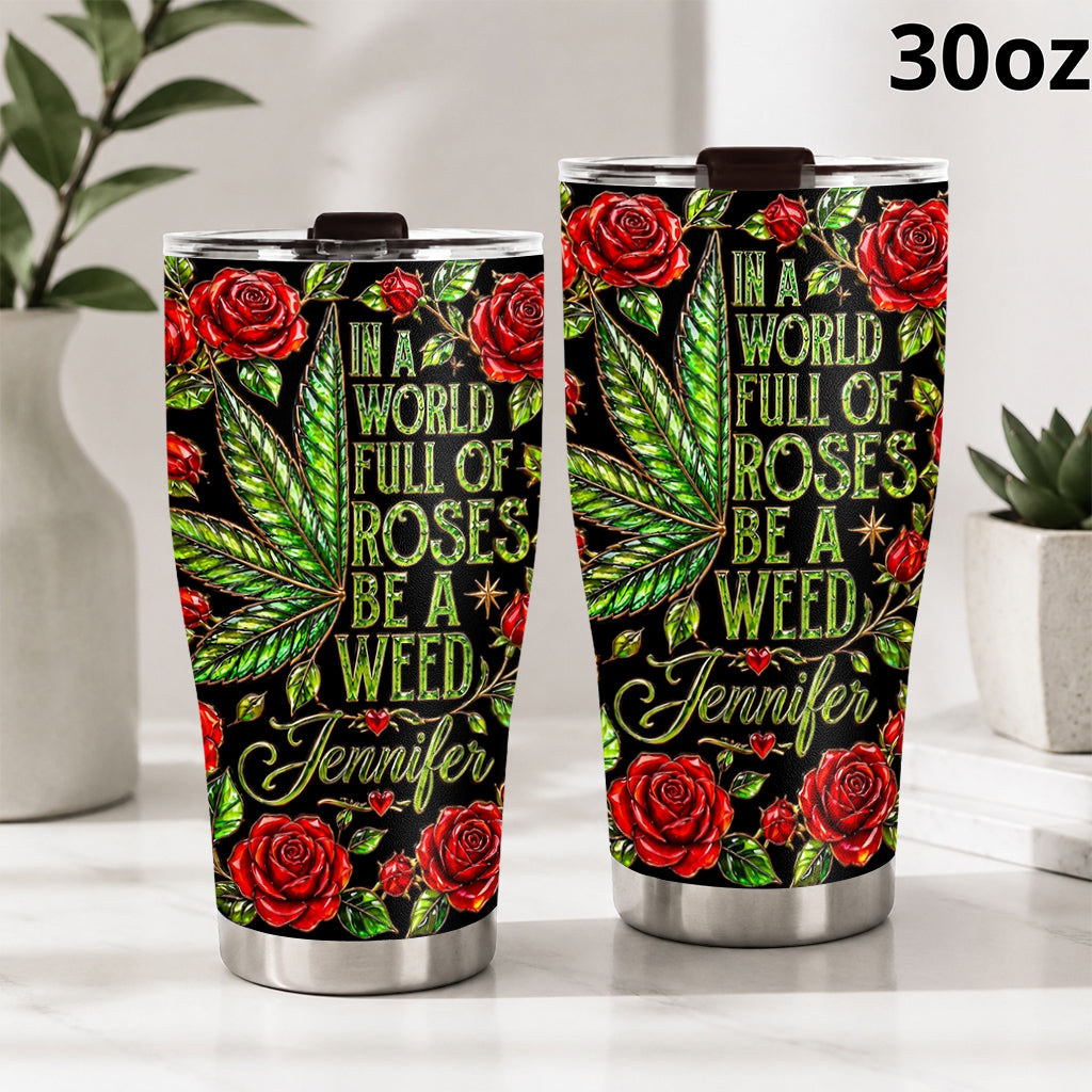 Dans un monde plein de roses - Tumbler personnalisé