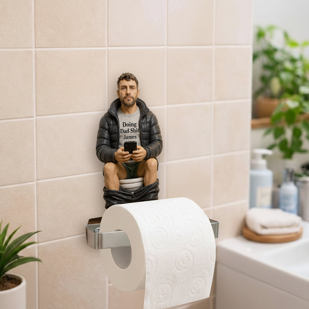 Meilleur Moment de la Journée - Porte-Papier Toilette Personnalisé pour Papa