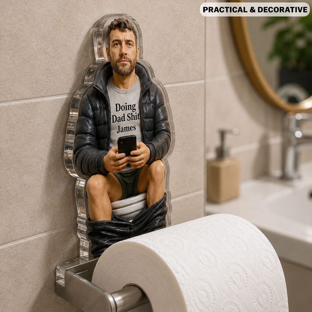 Meilleur Moment de la Journée - Porte-Papier Toilette Personnalisé pour Papa
