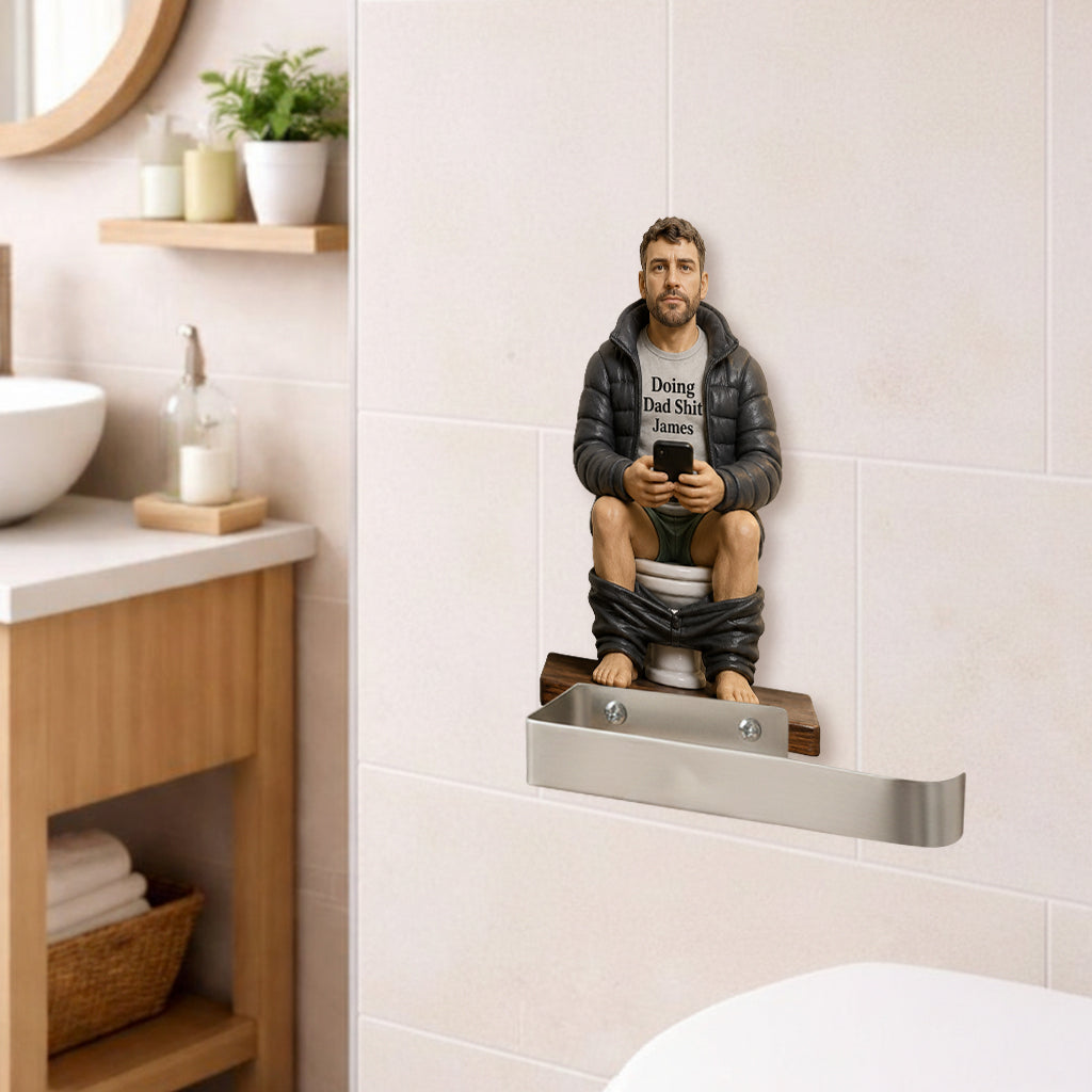 Meilleur Moment de la Journée - Porte-Papier Toilette Personnalisé pour Papa