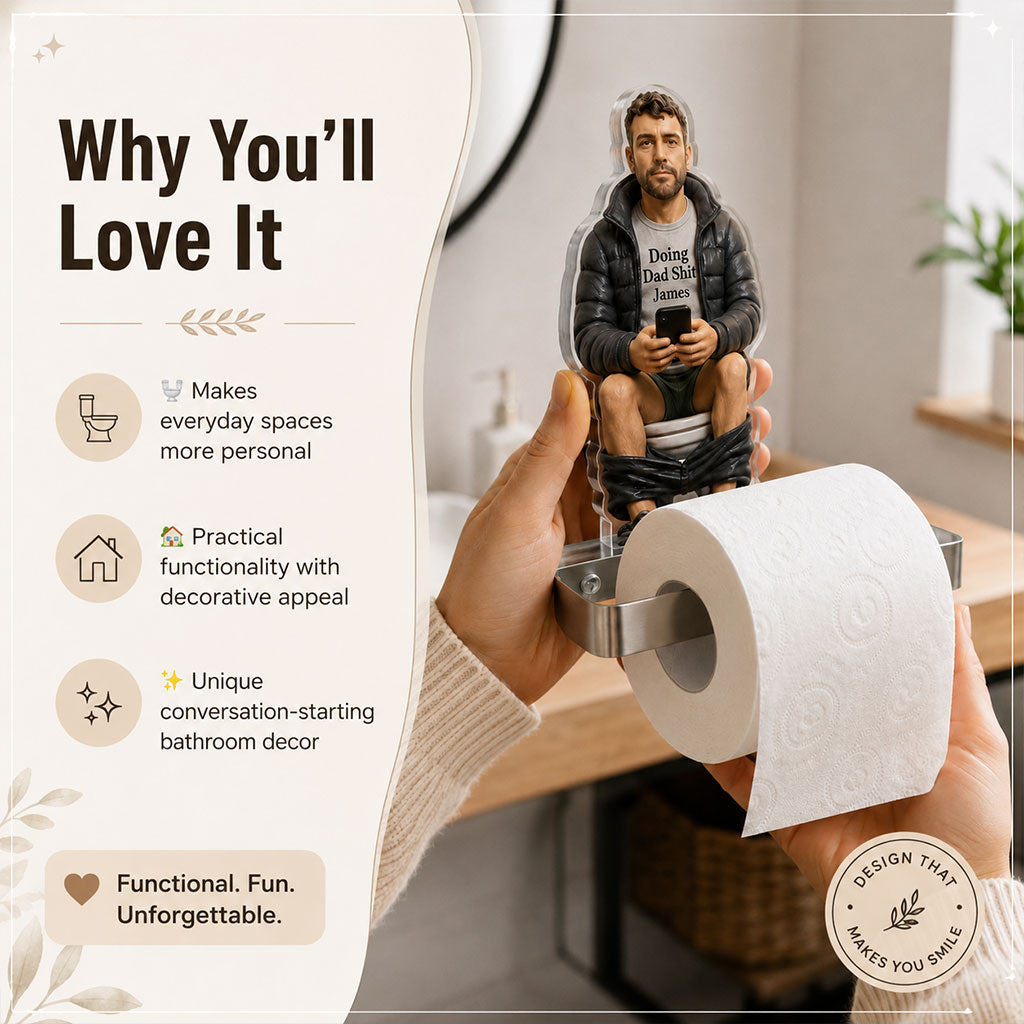 Meilleur Moment de la Journée - Porte-Papier Toilette Personnalisé pour Papa