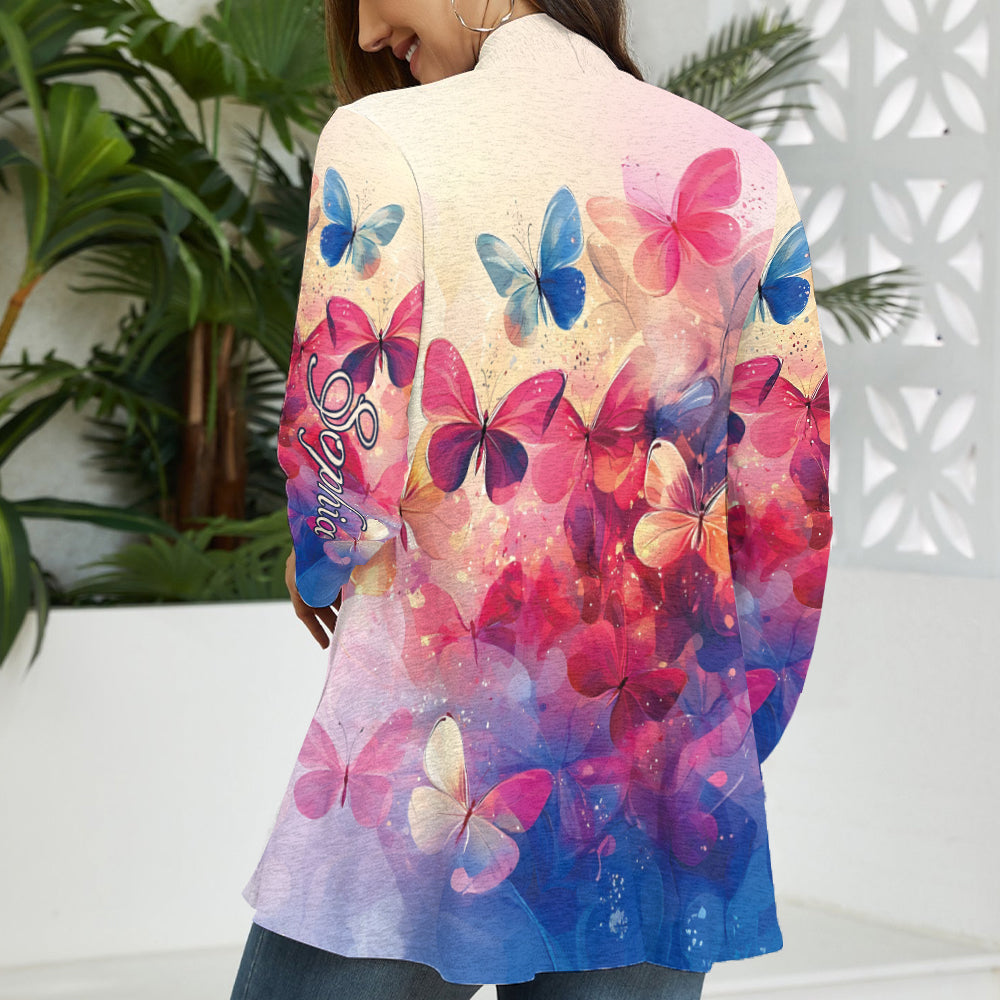 Papillons colorés - Gilet papillon personnalisé