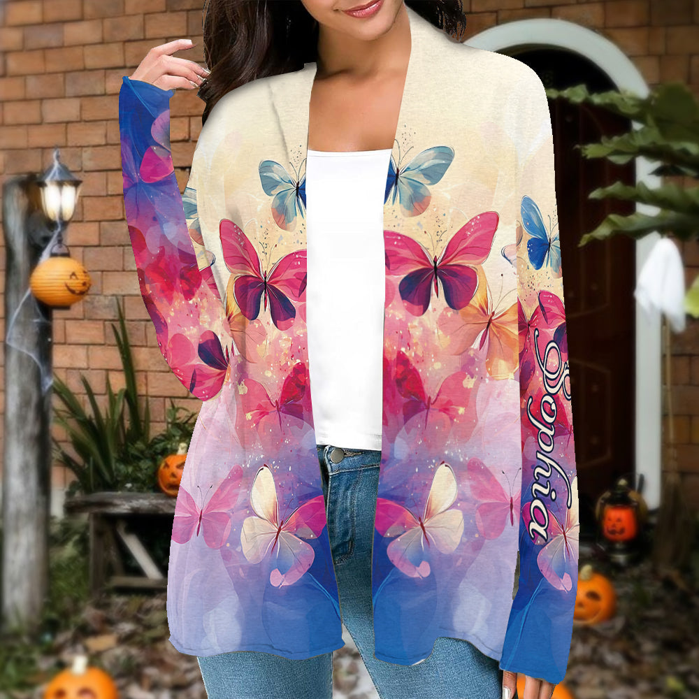 Papillons colorés - Gilet papillon personnalisé