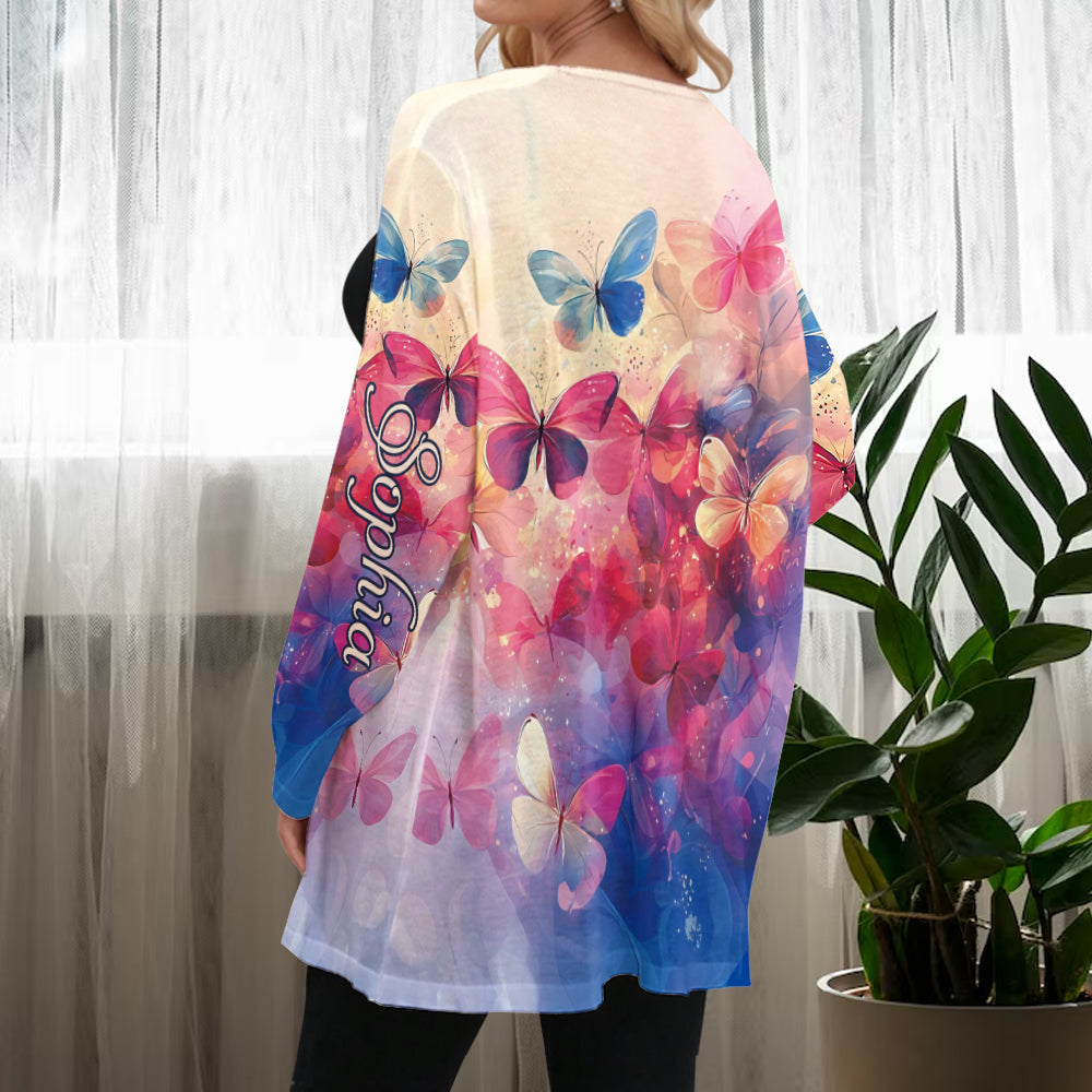 Papillons colorés - Gilet papillon personnalisé