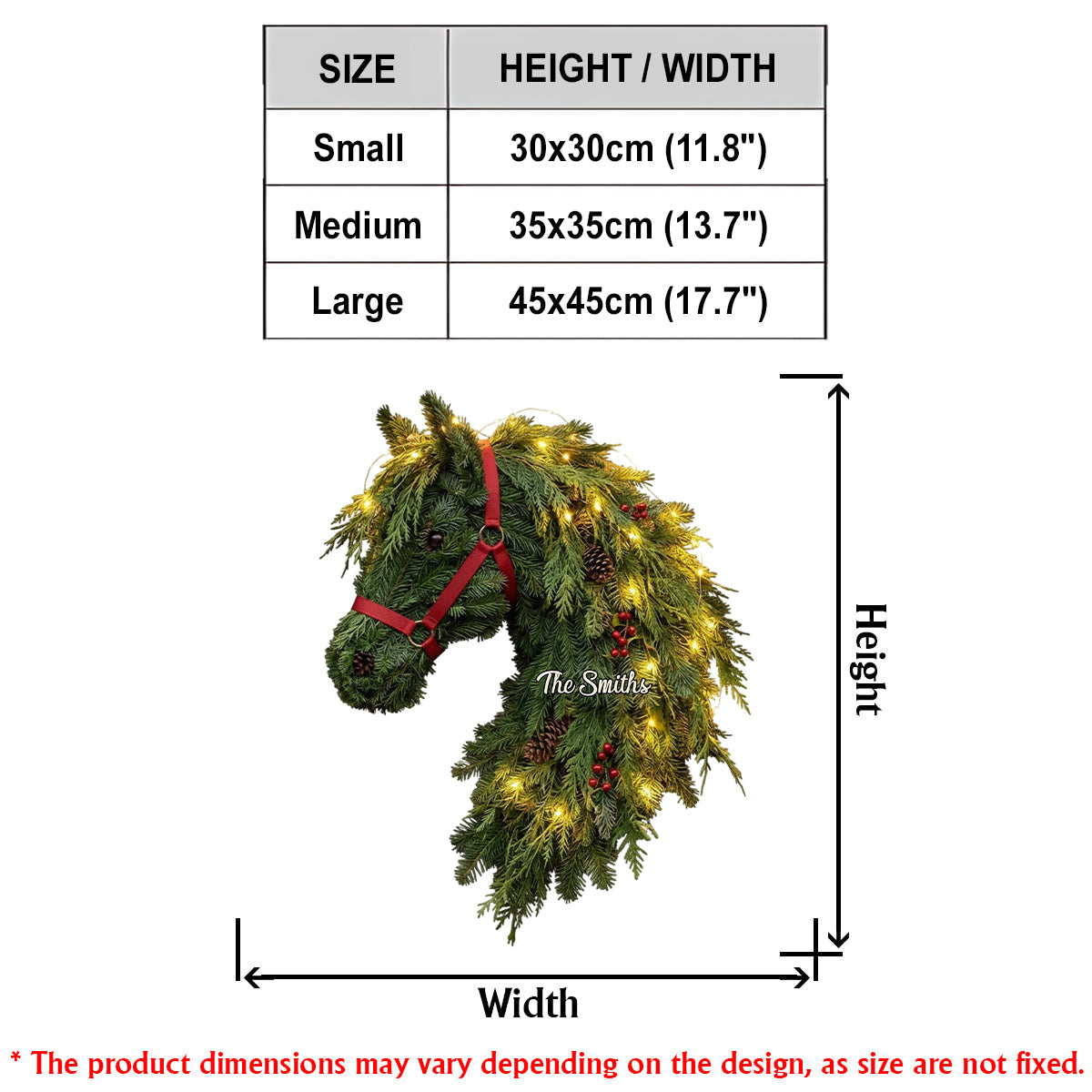 Couronne de chevaux - Panneau lumineux LED personnalisé en acrylique représentant un cheval