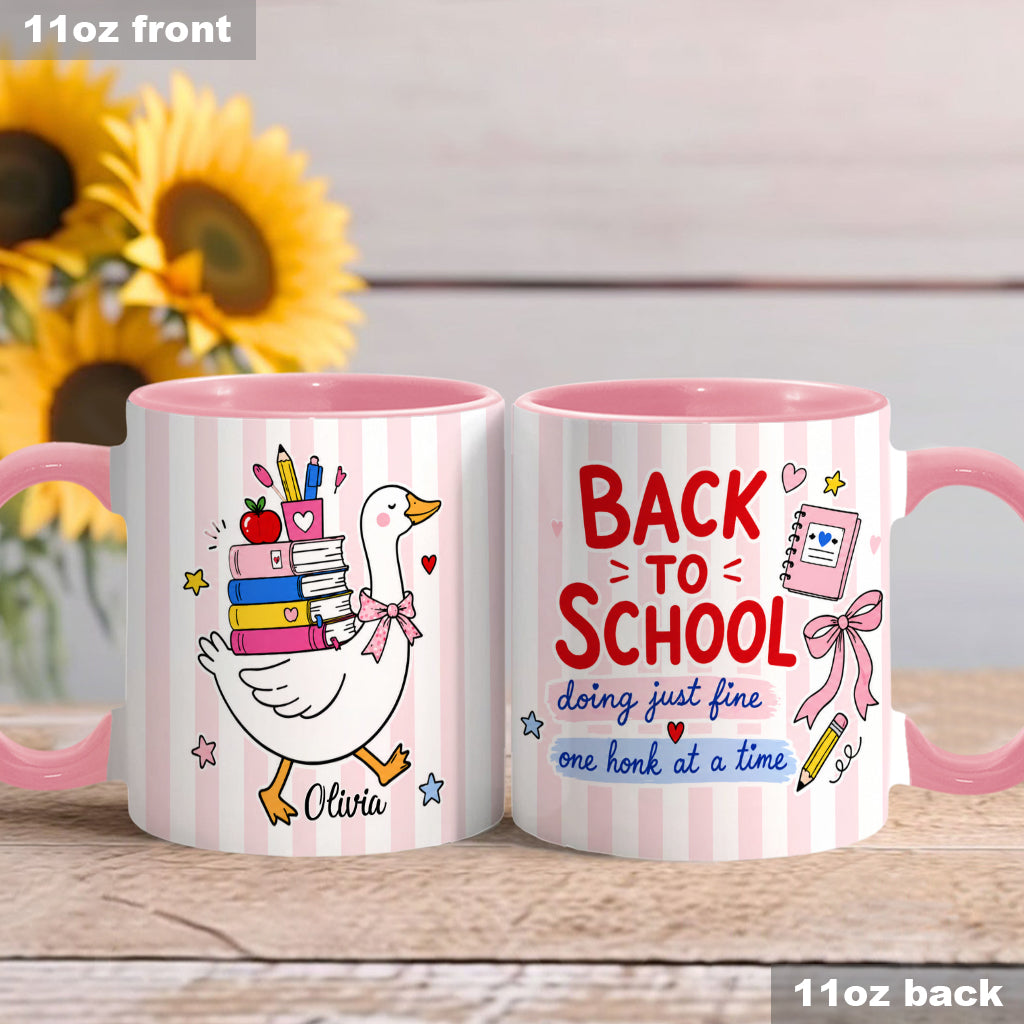 Back To School, Teacher Gift Idea - Personalized Teacher Accent Mug