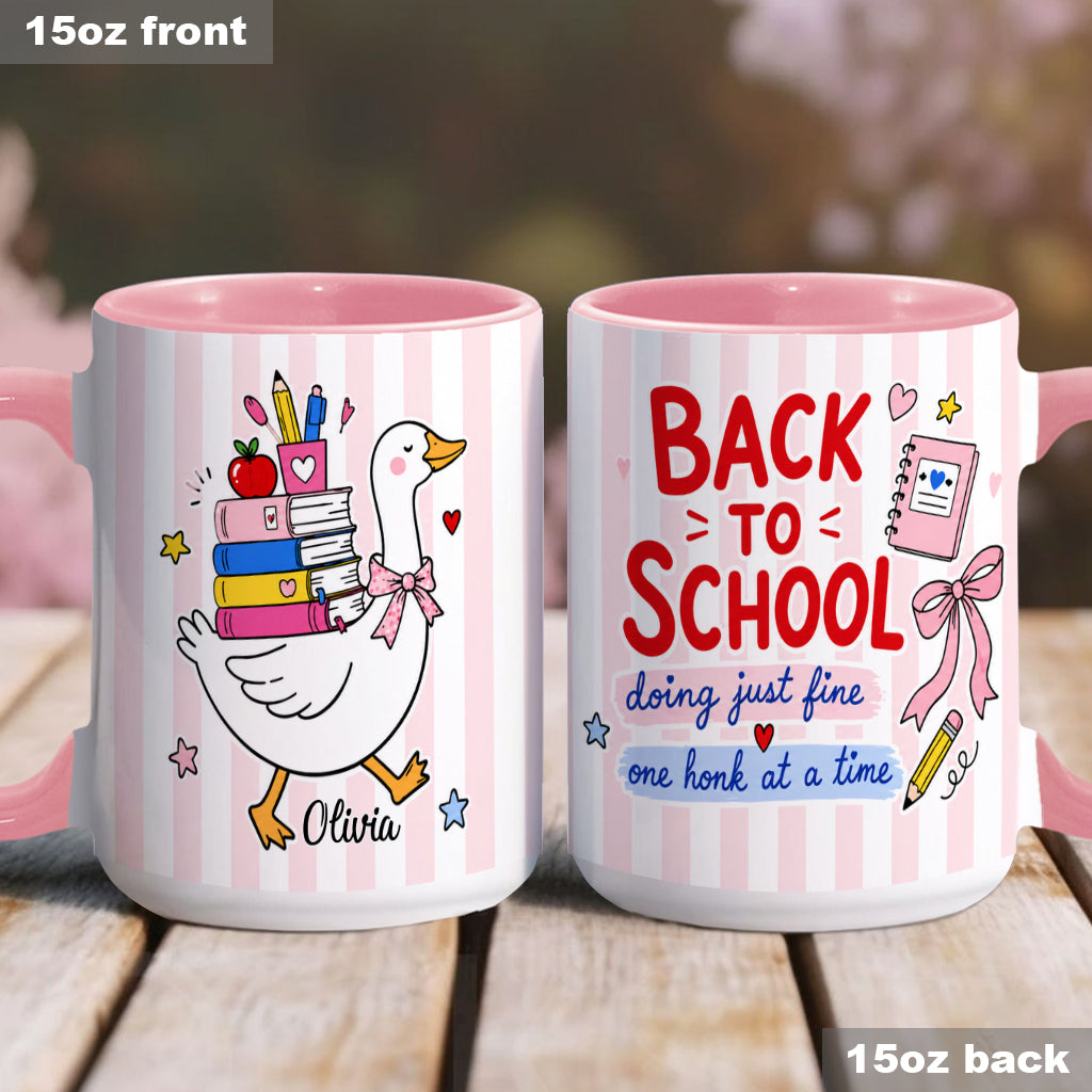 Back To School, Teacher Gift Idea - Personalized Teacher Accent Mug