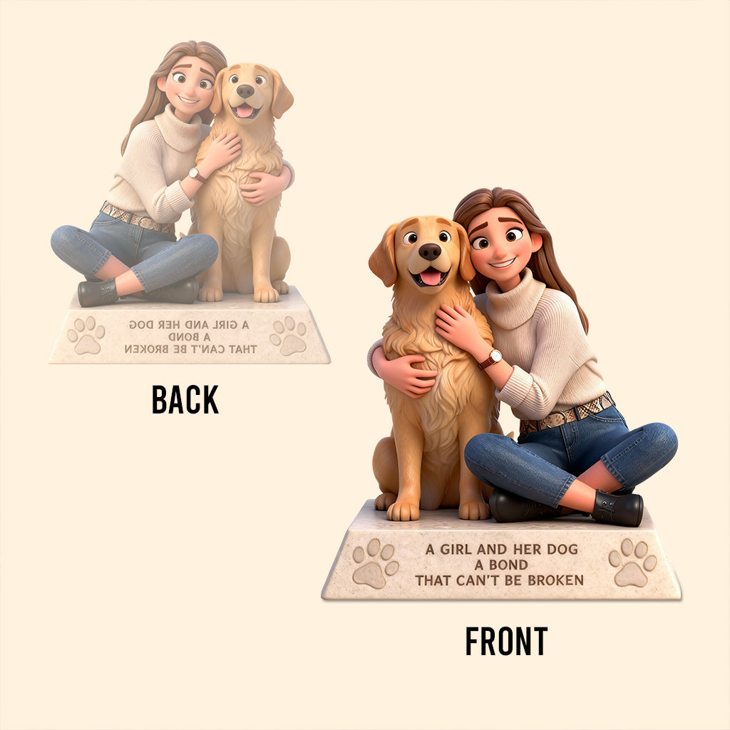 Plaque acrylique personnalisée représentant un chien (fille/garçon) et son/ses chien(s), à partir de n'importe quelle photo