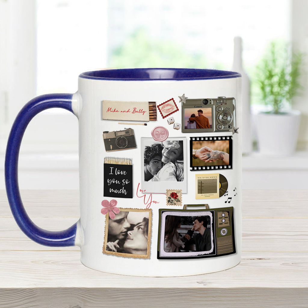 Match Box Style Gift for Couple Bestie - Personalized Couple Accent Mug