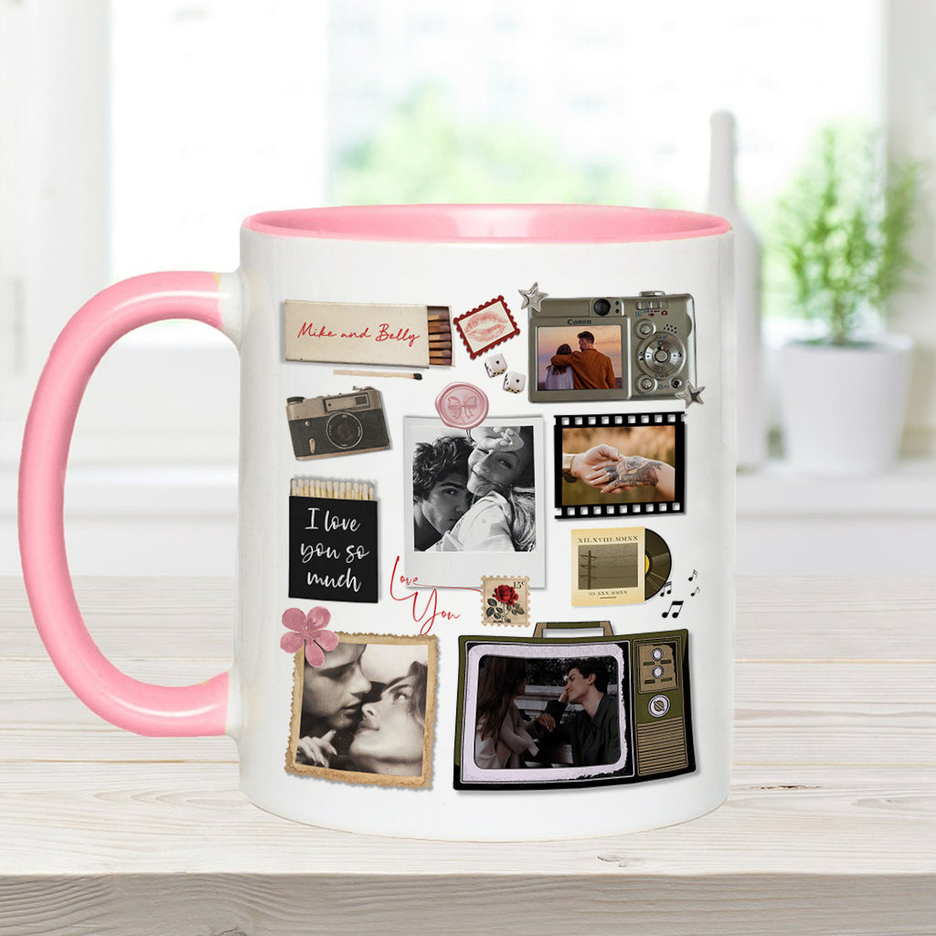 Match Box Style Gift for Couple Bestie - Personalized Couple Accent Mug