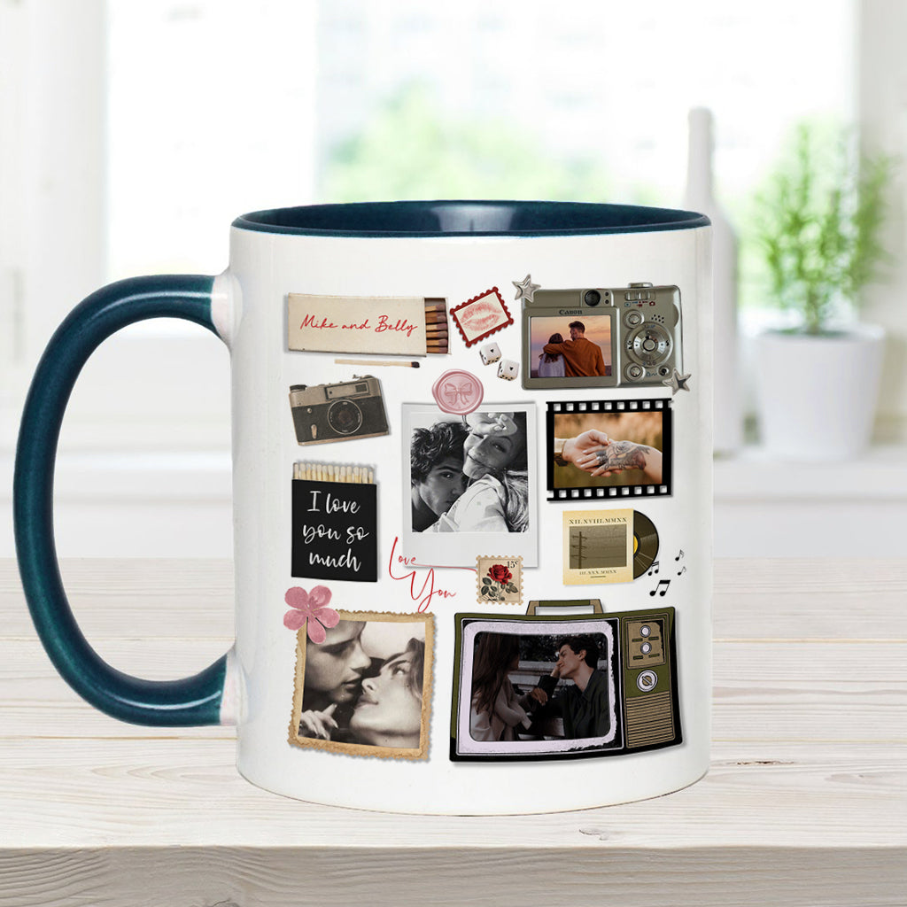 Match Box Style Gift for Couple Bestie - Personalized Couple Accent Mug