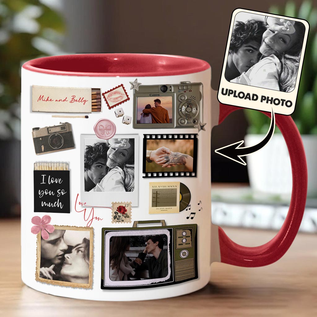 Match Box Style Gift for Couple Bestie - Personalized Couple Accent Mug