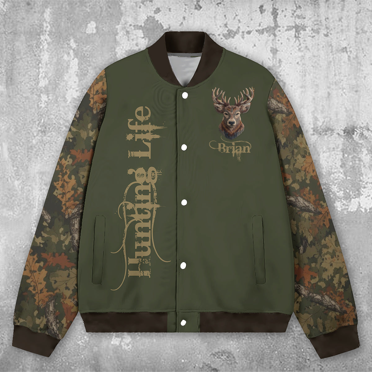 Cool Hunting – Personalisierte Jagd-Collegejacke