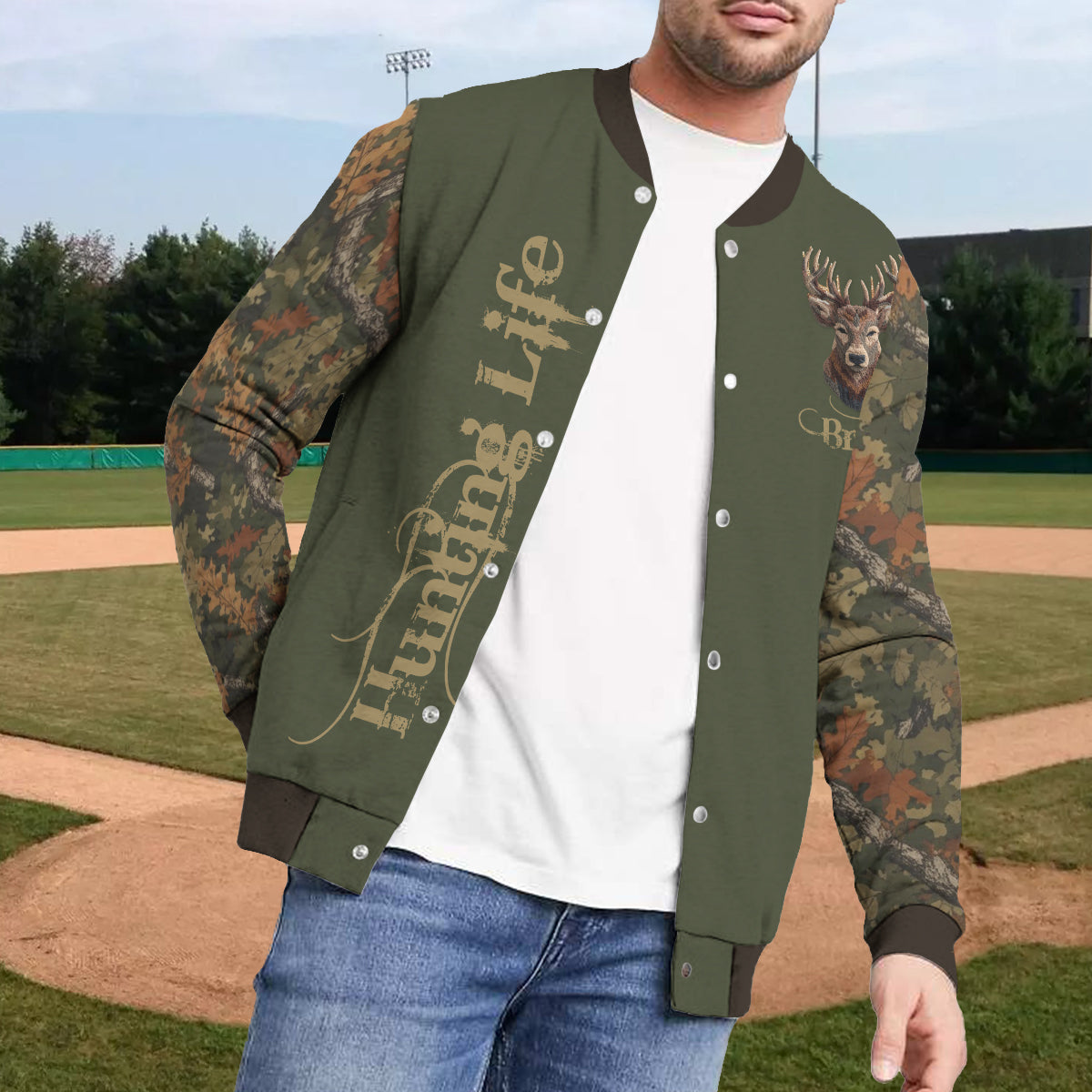 Cool Hunting – Personalisierte Jagd-Collegejacke
