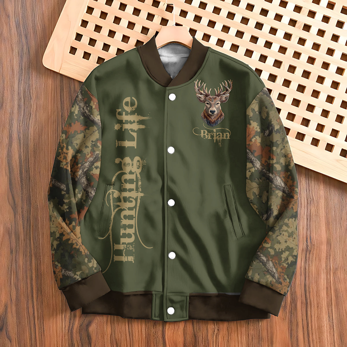 Cool Hunting – Personalisierte Jagd-Collegejacke