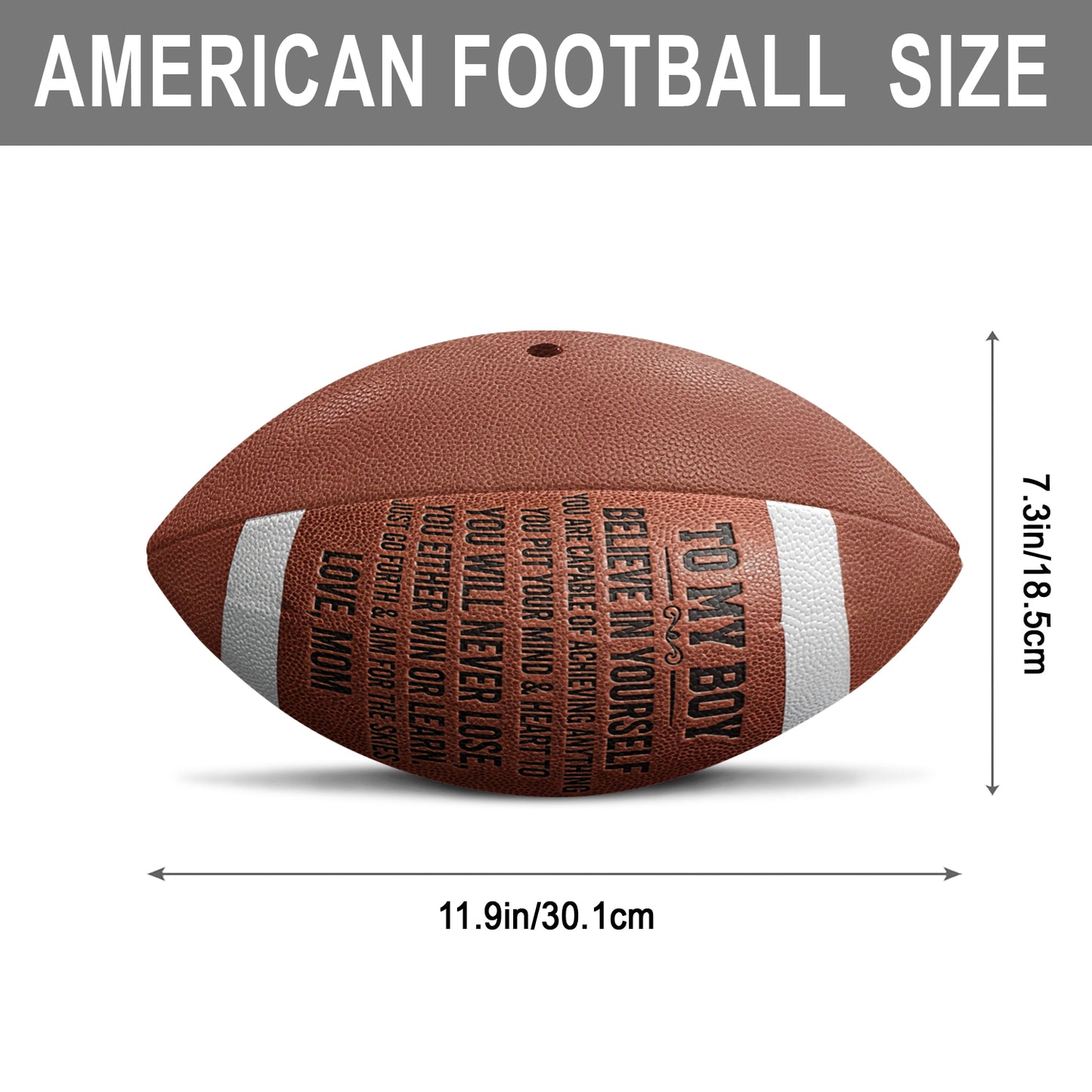 Geschenk für sportliche Kinder, American Football, Basketball, Fußball, Baseball - Personalisierter Basketball Multi-Sport Ball