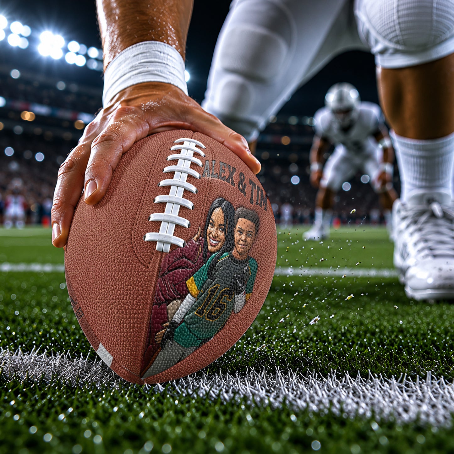 Geschenk für sportliche Kinder, American Football, Basketball, Fußball, Baseball - Personalisierter Basketball Multi-Sport Ball