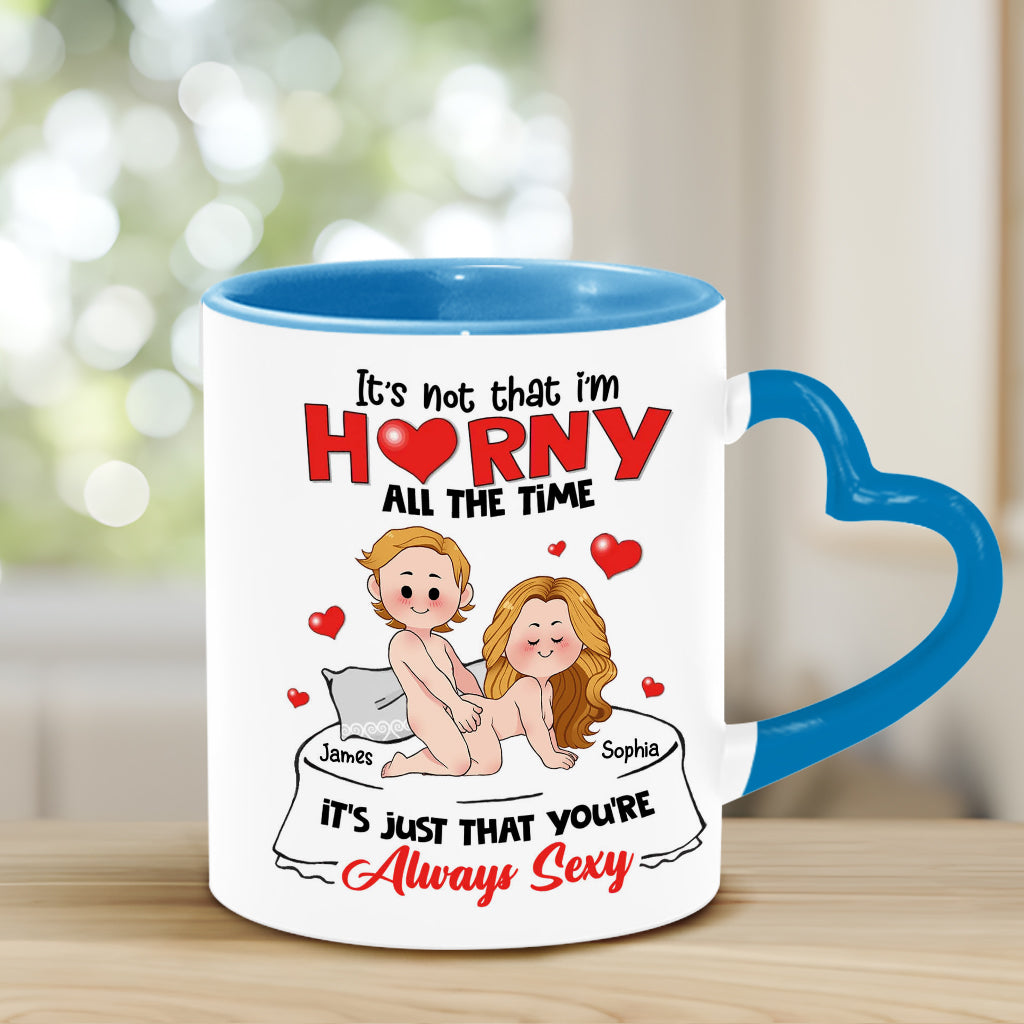 Funny Couple Gift For Husband Wife - Personalized Couple Heart Handle Mug