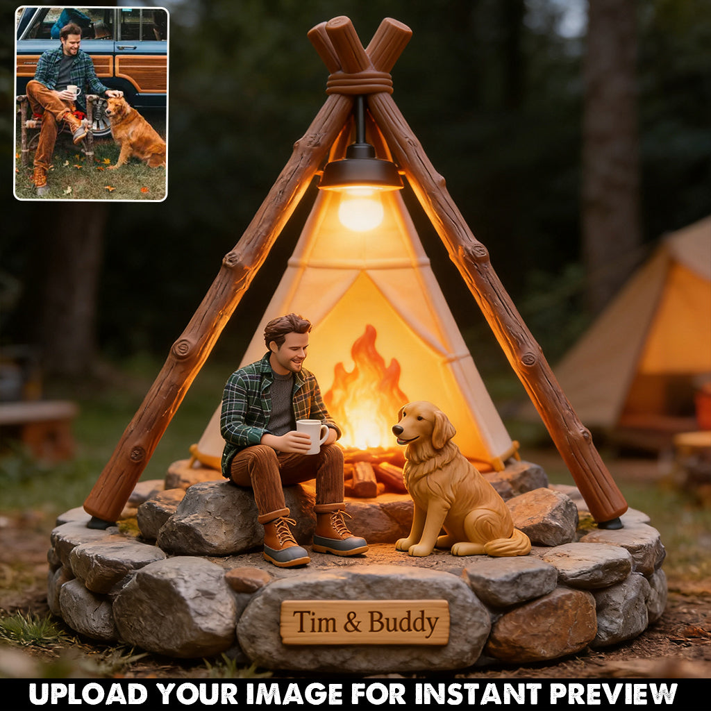 Campinglampe - Personalisierte Solar-Acryl-Leuchte