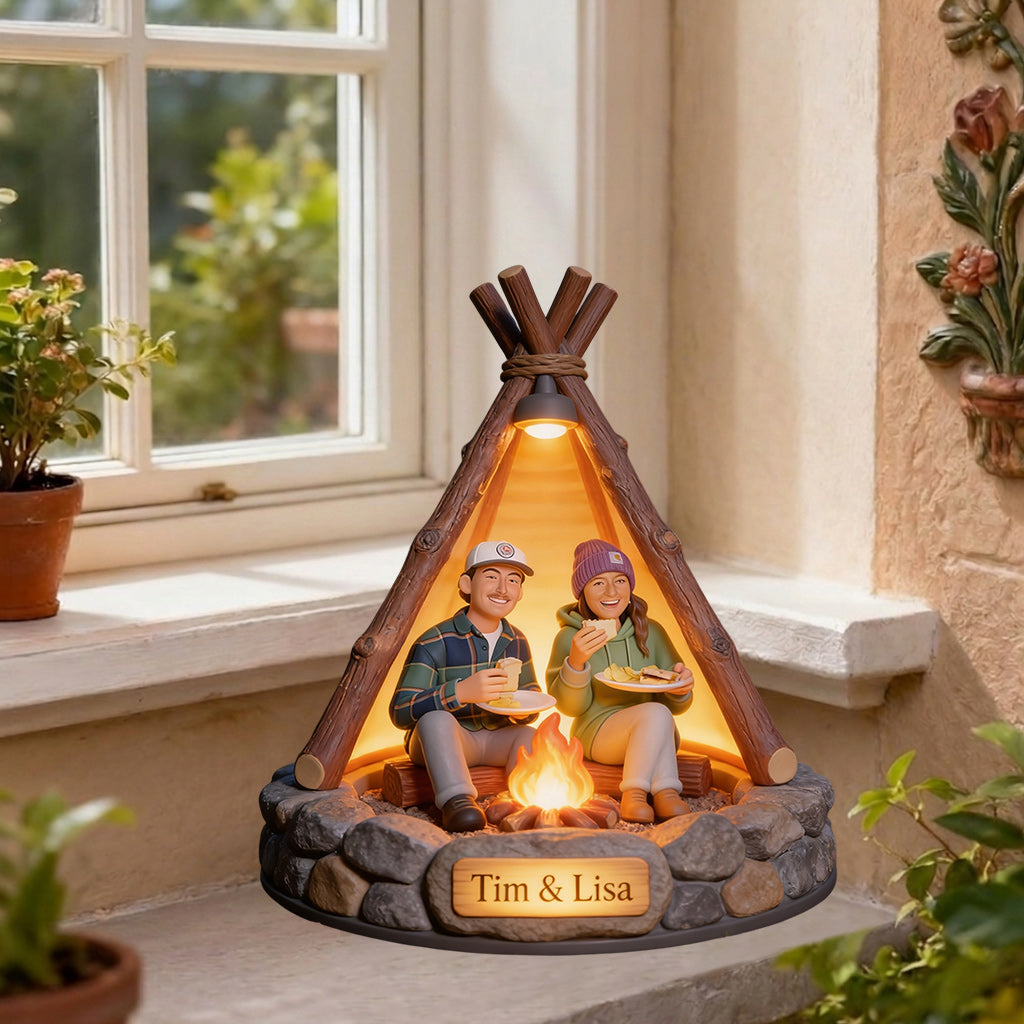 Campinglampe - Personalisierte Solar-Acryl-Leuchte