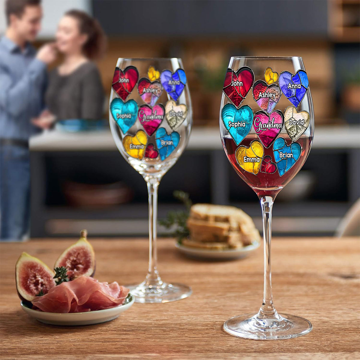 Meilleure grand-mère du monde - Verre à vin personnalisé pour grand-mère avec longue tige