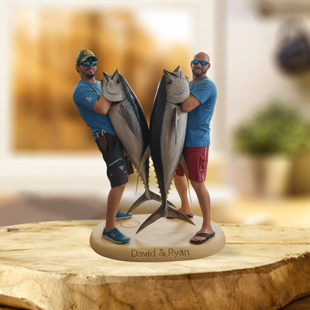 Cadeau idéal pour les passionnés de pêche - Plaque acrylique personnalisée sur le thème de la pêche